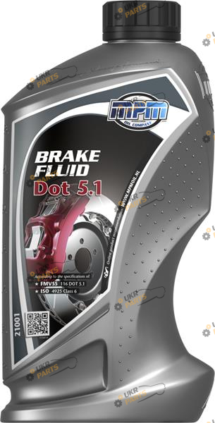 Тормозная жидкость MPM Oil DOT 5.1 BRAKE FLUID 1 л (21001)