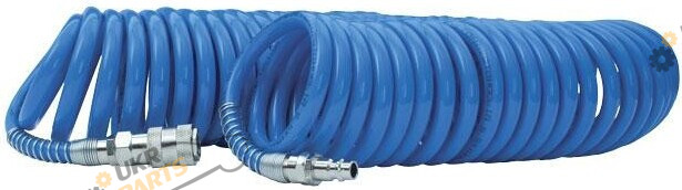 Пневматический шланг Intertool спиральный с быстроразъемным соединением 5 м (PT-1710)