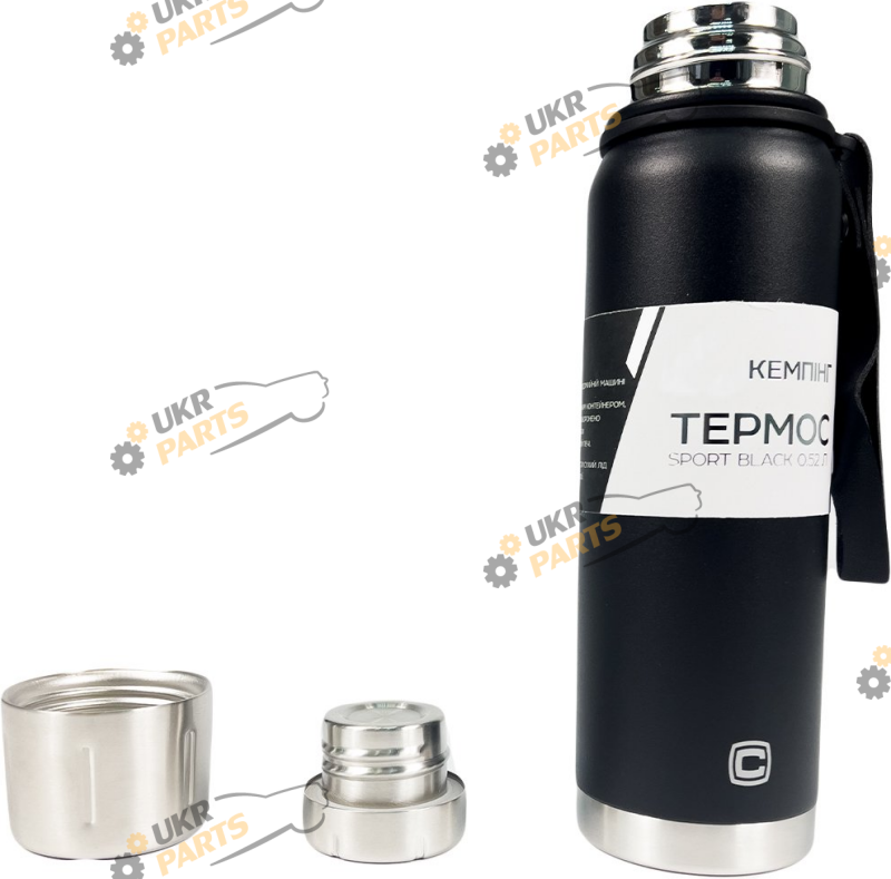 Термос СИЛА 0,5 л Sport Black (960663-IS)
