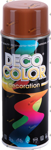 Аэрозольная краска Deco Color Decoration коричневый 400 мл (RAL8004/728206)