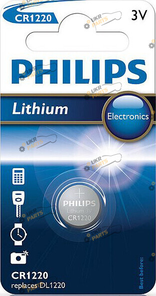 Батарейка Philips LITHIUM CR1220 1 шт. (PS CR1220/00B)