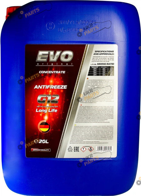 Концентрат антифриза EVO G12 красный 20 л (G12RED20L)