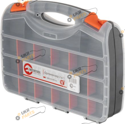 Органайзер Intertool 15 380х290х80 мм 2 в 1 (BX-4005)