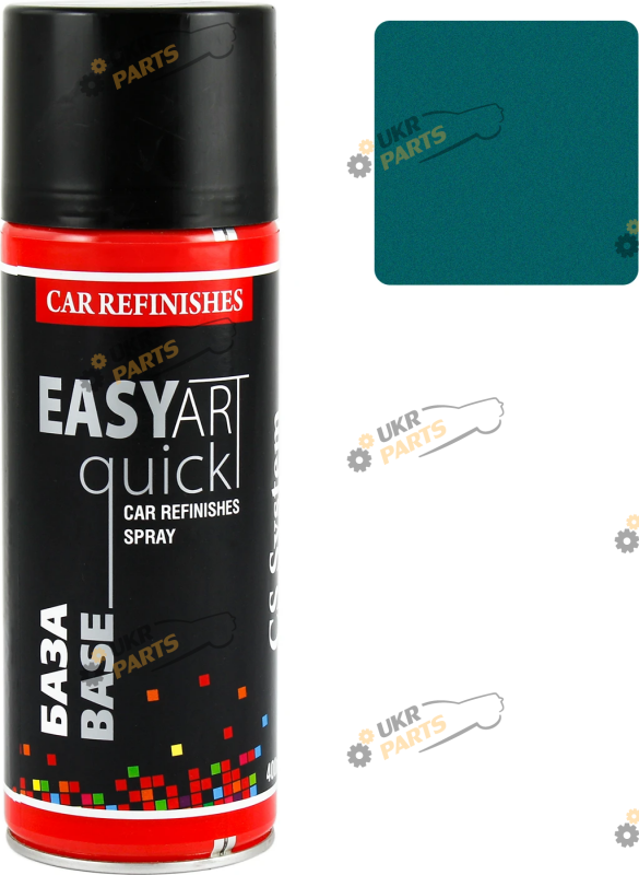 Аэрозольная краска CS System Easy Art Quick Base 385 Изумруд зеленый металлик 400 мл (CS1385)
