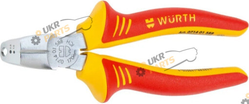 Wurth Кліщі вигнуті для електромонтажних робіт, VDE, IEC 60900, 170MM (071401588)