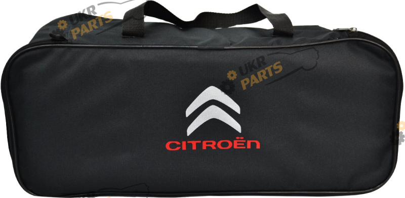 Сумка органайзер Poputchik Citroen чорна 1 відділ розмір 45,5 х 18 х 18,5 см 16 л (03-132-1Д)