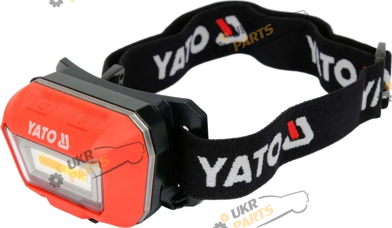 Налобный фонарь Yato COB 6500К, 160 лм резинка на голову (YT-08490)