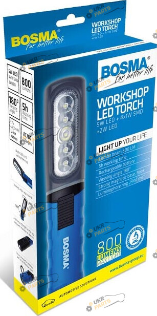 Инспекционный фонарь Bosma LED POCKET LAMP 800 lm с крючком (7084)
