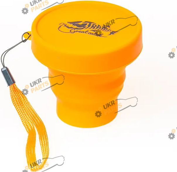 стакан складной Tramp 0,18 л силіконовий з кришкою (UTRC-083-orange)