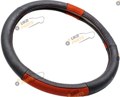 Чехол на руль Elegant L (39-41 см) черно-красный с перфорацией (105 702)