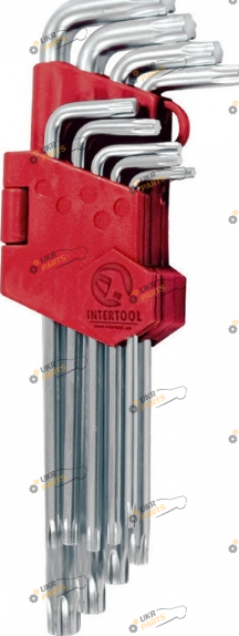 Набор шестигранников Intertool Т10-Т50 9 шт (HT-0608)
