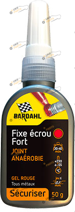 Фиксатор резьбы на анаэробной основе Bardahl Fixe Ecrou Fort Rouge 50 мл красный (49913)