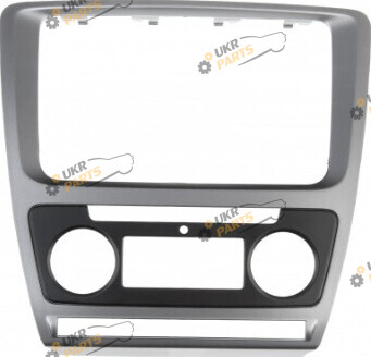 Переходная рамка Skoda Octavia 2008-2013 Auto Air-Cond Grey 2 din (22236)