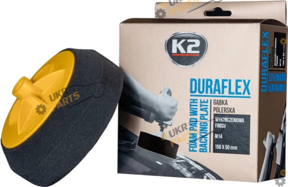 Губка для полировки кузова K2 DURAFLEX 150*50мм черная (L644)