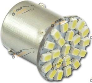 Лампочка AllLight T25/5 22 диода 1206 1157 BA15S 12V WHITE (T25/5-22-1206)