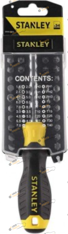 Отвертка с насадками Stanley Multibit 1/4, 34 шт (STHT0-70885)