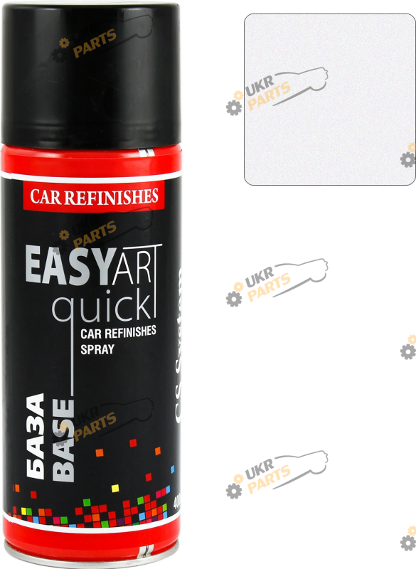 Аэрозольная краска CS System Easy Art Quick Base 70201 серебристый металлик 400 мл (CS0201)