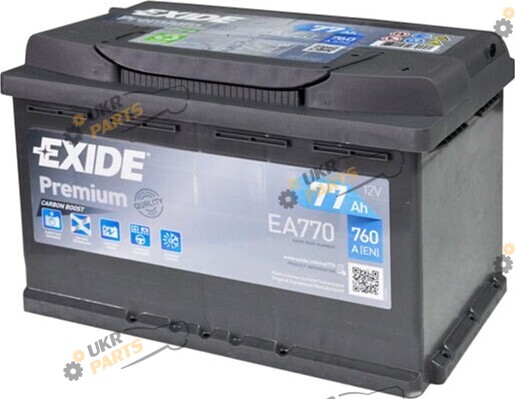 Автомобильный аккумулятор Exide Premium 6СТ-77 Euro 760 А 77 Ач (EA770)