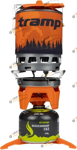 Система приготовления пищи Tramp 230г (UTRG-049-orange+UTRG-003)