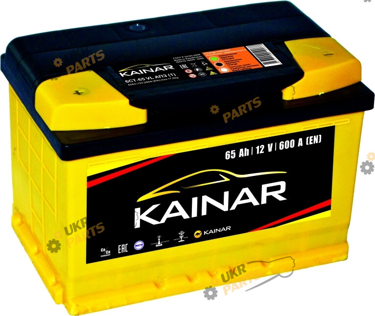 Автомобильный аккумулятор Kainar STANDART+ 65 Ач (0652611120ЖЧ)