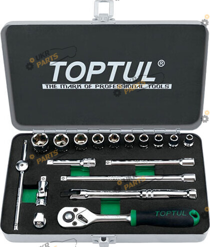 Набор инструментов Toptul 1/4 (3/16-9/16) 18 предметов (GCAD1811)