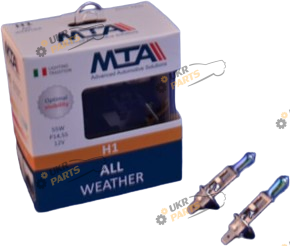 Галогеновая лампа MTA All Weather H1 2 шт (80115 AWB2)