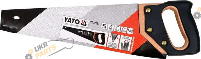 Ножовка по дереву Yato С тефлоновым покрытием, L= 400 мм, 7 зубов/1