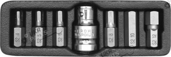 Набор бит Yato H4, H12, H10, H8, H6, H1.5 мм Стандарт (YT-0413)