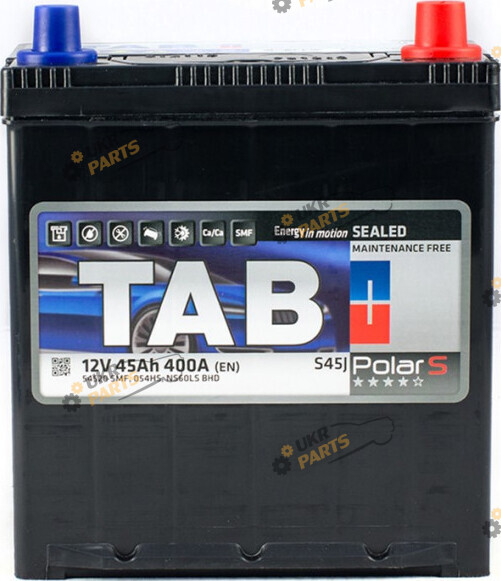 Автомобильный аккумулятор TAB Polar S (0)Тонка клема Japan Min. 45 Ач (246 145)