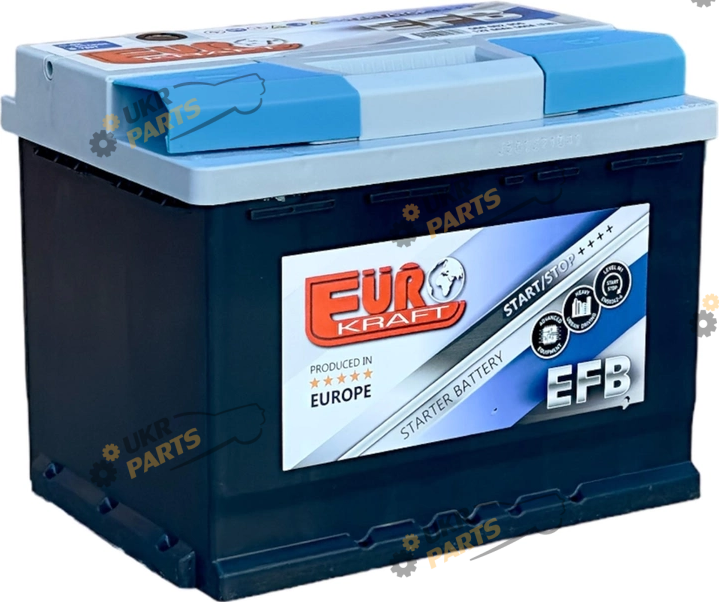 Автомобильный аккумулятор Monbat EUROKRAFT EFB (-/+) EN600 60 Ач (СТ-00156107)
