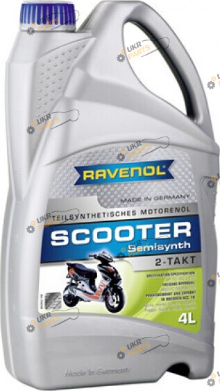 Моторное масло Ravenol SCOOTER 2-Takt Teilsynth 4 л (4014835728196)