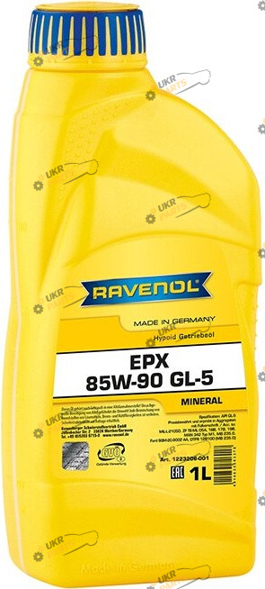 Масло трансмиссионное Ravenol EPX Mineral 85W-90 1 л (1223206-001)