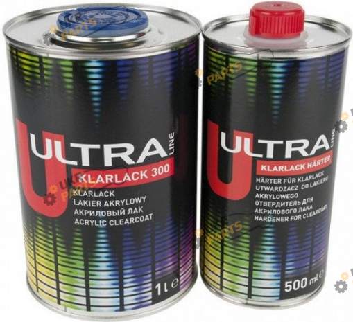 Лак Novol Ultra Line 400 2+1, с затвердителем 0.5 л прозрачный 1 л (99234)