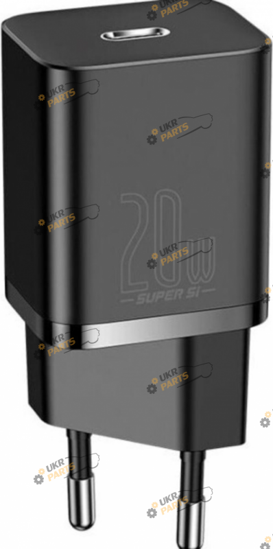 Зарядное устройство Baseus Super Si Quick Charger 1C 20W EU Black Type-C 3.1 А (CCSUP-B01)
