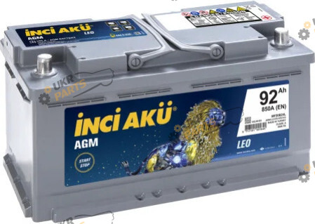 Автомобильный аккумулятор INCI AKU 92 Ач (L5 095 087 013)