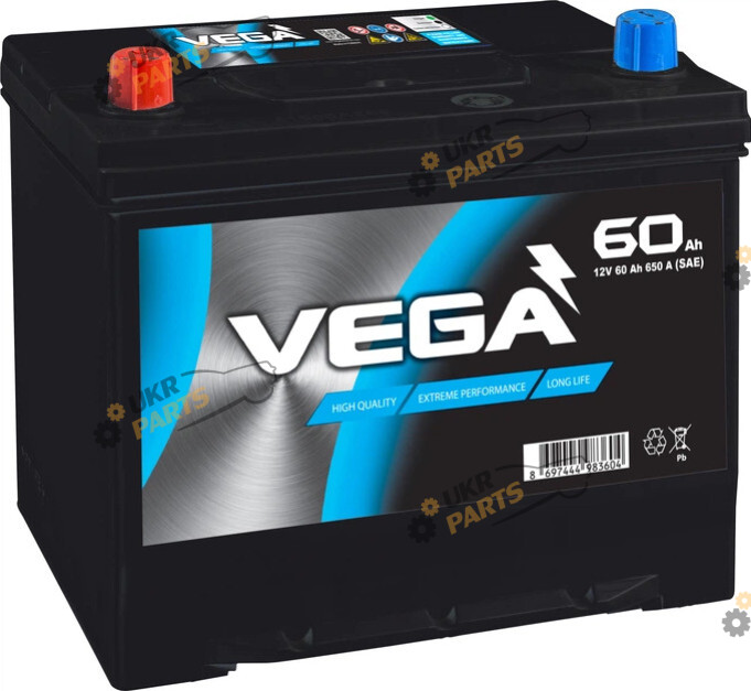 Автомобильный аккумулятор Vega 60 Ач (VD2306010B09)