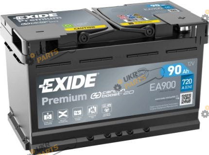 Автомобильный аккумулятор Exide Premium 6СТ-90 Euro 720 А 90 Ач (EA900)