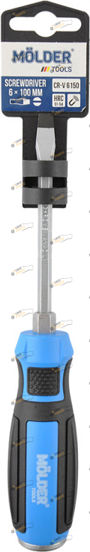 Отвертка ударная MOLDER SL6x100mm 1 шт (MT33003)