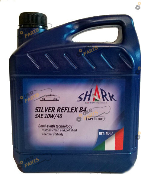 Моторное масло Shark Italian Lubricants Silver Reflex B4 10W-40 4 л (P82005200L)