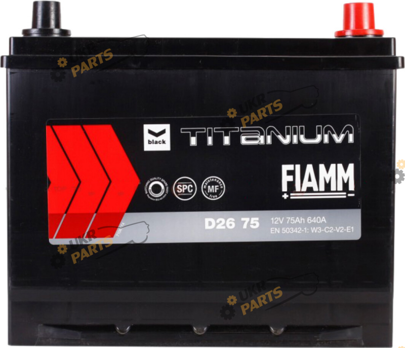 Автомобильный аккумулятор Fiamm Black Titanium D26 75 75 Ач (7905188)