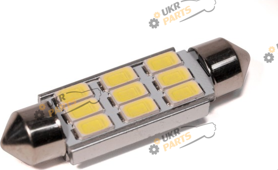 Лампочка StarLight T11 9 диодов 5630 1.5W 12V WHITE / 41mm / мультиполярная (29068348)