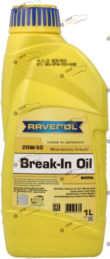 Моторное масло Ravenol Break-In Oil 20W-50 1 л (RAVBREAKINOIL20W501L)