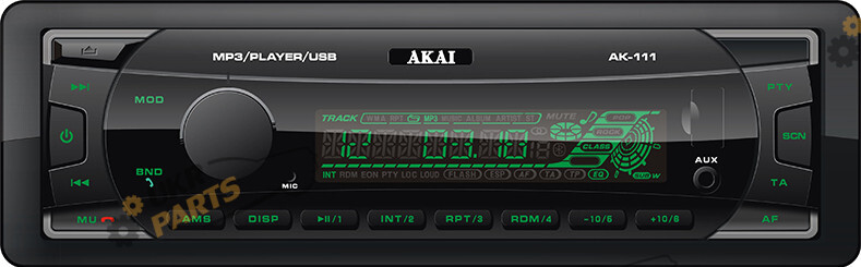Бездисковая автомагнитола Akai AK-111 (52867)