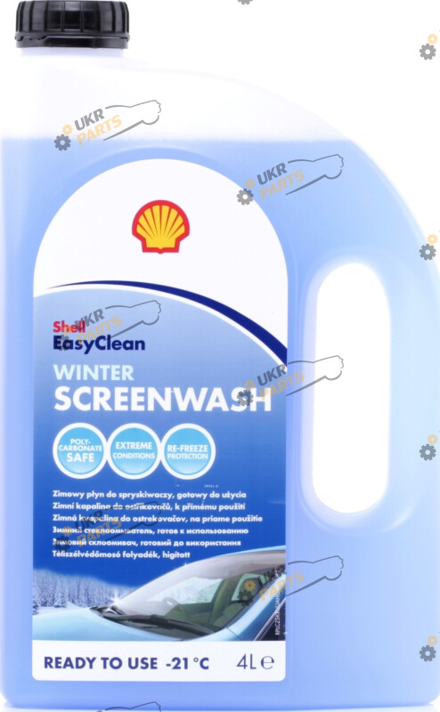 Жидкость омывателя готовая зимняя Shell WINTER SCREENWASH -21 °C 4 л (5901060010105)