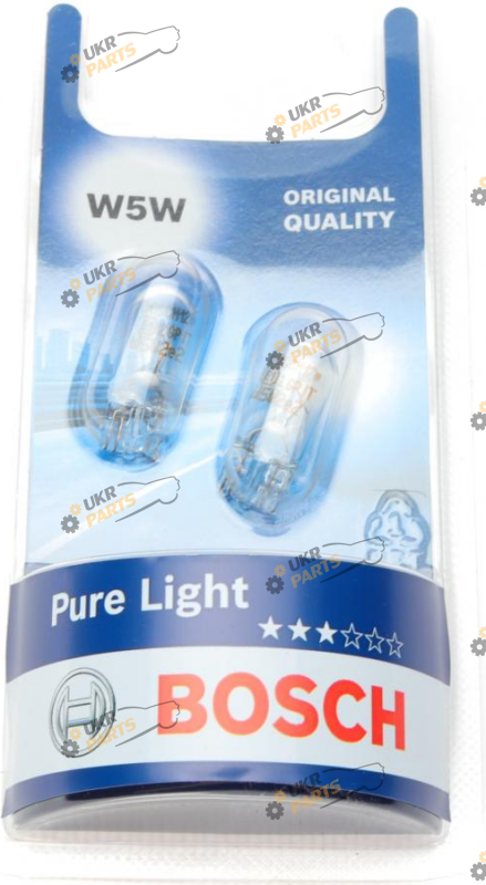 Лампочка Bosch W5W 12V 5W W2.1x9.5d (1 987 301 026)
