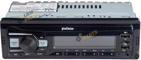 Бездисковая автомагнитола Pulso Автомагнітола Pulso-110611:RGB, USB, FM, RCA, LCD-дисплей, 4х50 Вт, керування через Bluetooth (P110611)