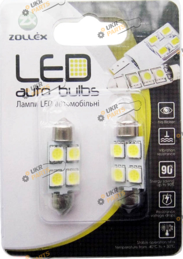 LED лампа Zollex Festoon/36mm 24 Вт (3279644)