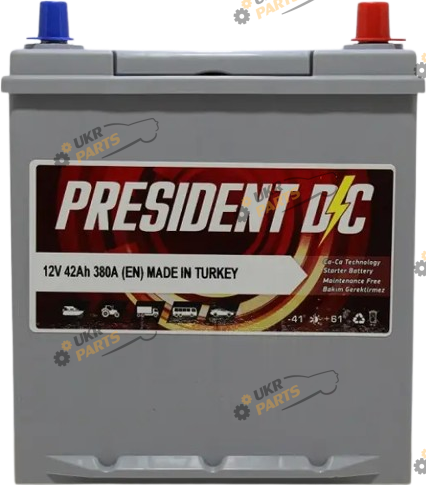 Автомобильный аккумулятор X-FORCE JP 6CT- 42Aз 380A R SMF 42 Ач (X42B19L)
