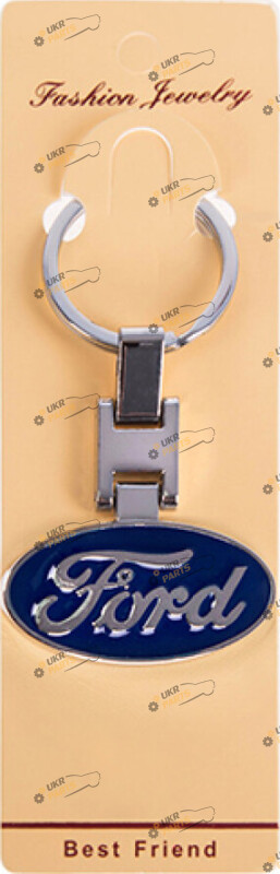 Брелок для авто Vitol FORD металлический на цепочке (44810)