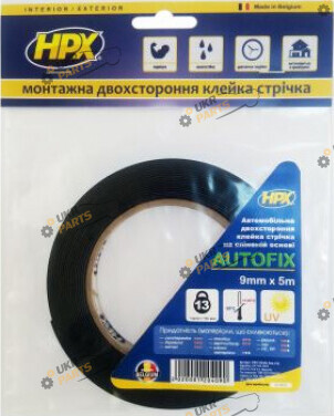 Двухсторонний Скотч Hpx Autofix 5 м / 9 мм (DSA0905)